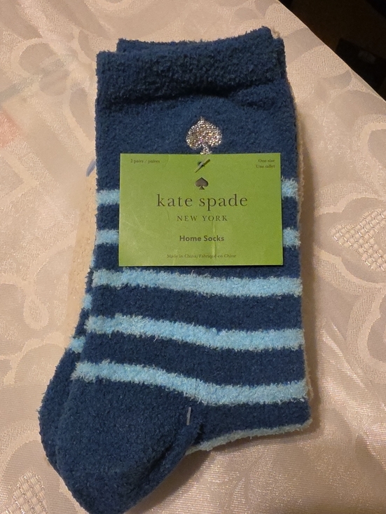 kate spade Other - kate spade fuzzy home socks 2 Pair